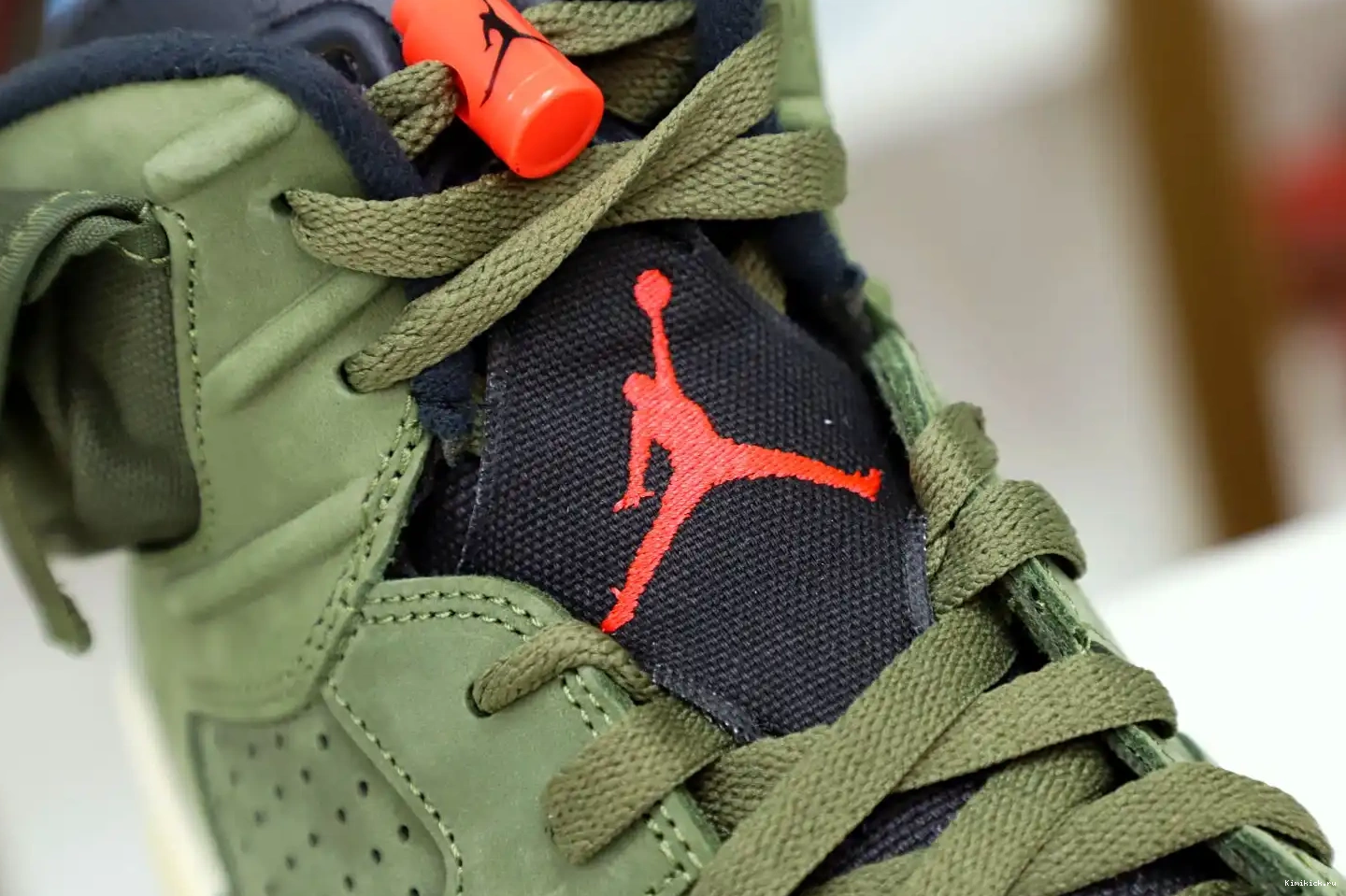Kimikick TRAVIS RETRO JORDAN X AIR SCOTT 6 'OLIVE' 0521